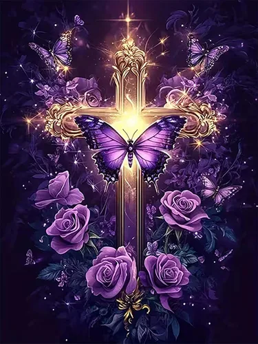 Miniatura 29 de croshom Kit de arte de diamantes 5D atrapasueños, kits de pintura de diamantes de mariposa para adultos principiantes, pintura de taladro redondo