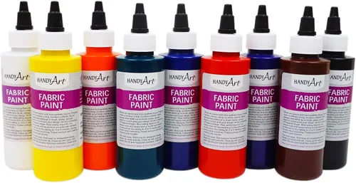 Miniatura 2 de Handy Art 9 colores - Kit de pintura de tela de 4 onzas, surtido, paquete