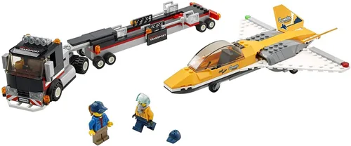 Miniatura 3 de LEGO City Airshow Jet Transporter 60289 Kit de construcción; divertido juego de juguete para niños, nuevo 2021 (281 piezas)