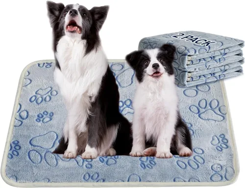 Miniatura 17 de Qeils Almohadillas reutilizables para cachorros, paquete de 2 almohadillas lavables para orina para perros, almohadillas antideslizantes