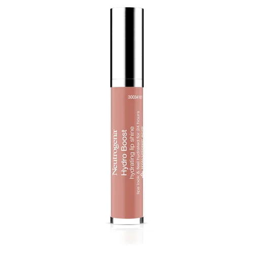 Neutrogena Hydro Boost Brillo labial hidratante, brillo labial luminoso con ácido hialurónico no pegajoso y no resecante con tinte, para suavizar y