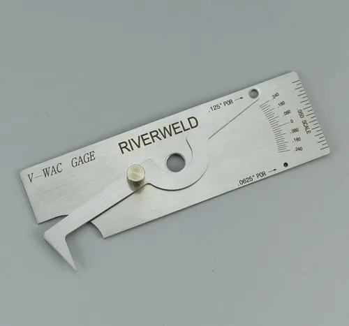 Miniatura 4 de RIVERWELD V-WAC Calibre de soldadura única Medidor de profundidad de hoyo Calibre de soldadura de inspección Calibradores de rosca Medidores