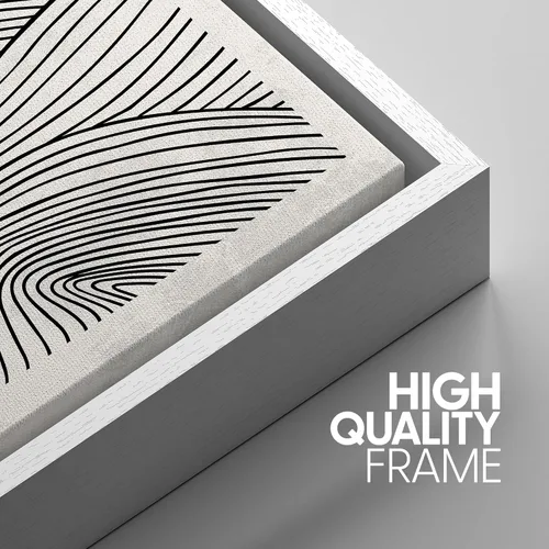 Miniatura 572 de SIGNWIN Lienzo enmarcado para pared, arte con pinceladas de flujo neutro en tonos beige abstractos, ilustraciones, arte moderno, decorativo