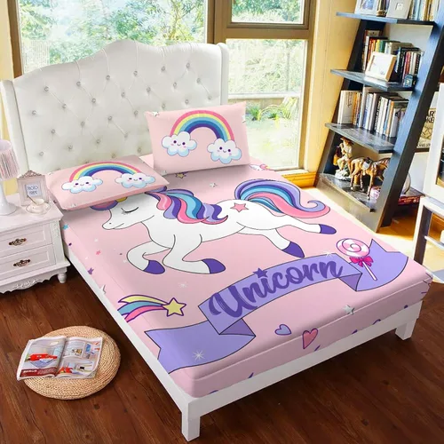 Miniatura 34 de MUSOLEI Sábana bajera ajustable de hongos, ropa de cama de hongos, decoración de hongos para niños, niños; juego de sábanas individuales; 1 sábana