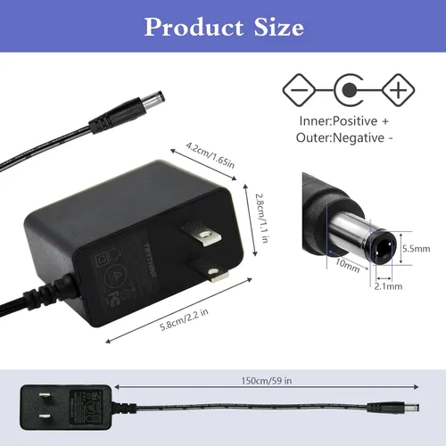 Miniatura 3 de Adaptador de fuente de alimentación de 5 V, 2 A, 1 A, 0,8 A, 0,5 A, adaptador de 10 W, adaptador de CA/CC de 100-240 V CA a CC 5 V con enchufe