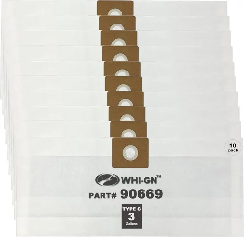 Miniatura 9 de Paquete de 5 bolsas de vacío Shop Vac de 3 galones – 90669 Bolsas de vacío tipo C, parte # 9066900 9066933