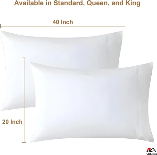 Miniatura 70 de ARlinen Juego de sábanas divididas tamaño Queen, 5 piezas, 100% algodón egipcio para camas ajustables, bolsillo profundo de hasta 16 pulgadas, juego