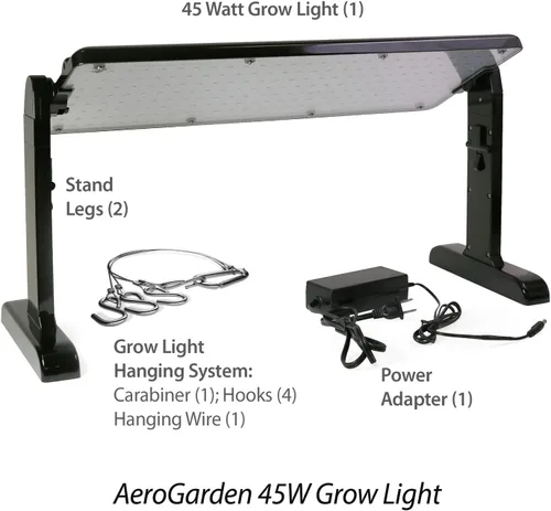 Miniatura 2 de Panel de luz de crecimiento LED de 45W de AeroGarden - Luz de crecimiento para plantas, incluye soporte y kit de suspensión