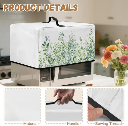 Miniatura 6 de Cubierta de horno de microondas de convección para encimera, tostadora, horno, protector de electrodomésticos para decoración de cocina del hogar