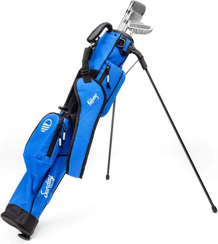 Miniatura 9 de Sunday Golf - Bolsa Sunday Golf ligera con correa y soporte - Fácil de transportar y duradera bolsa de golf Pitch n Putt - Bolsa de golf para el Rosa