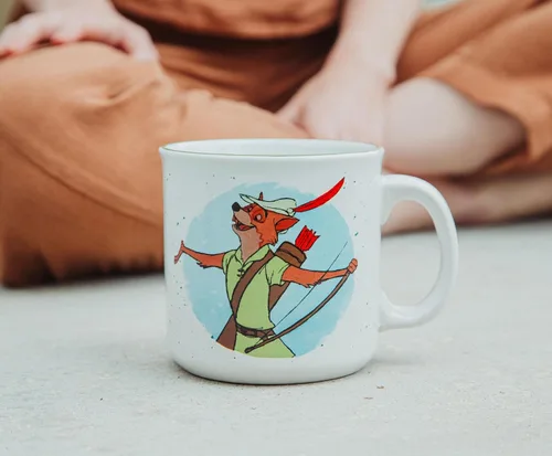Miniatura 3 de Disney Robin Hood - Taza de cerámica para caravana, taza de café para café expreso, té, capacidad para 20 onzas