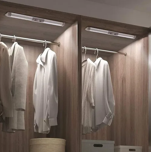 Miniatura 8 de Joyzy Luces de armario automáticas con sensor de movimiento y diseño de protección ocular, iluminación de armario LED recargable con batería, luz