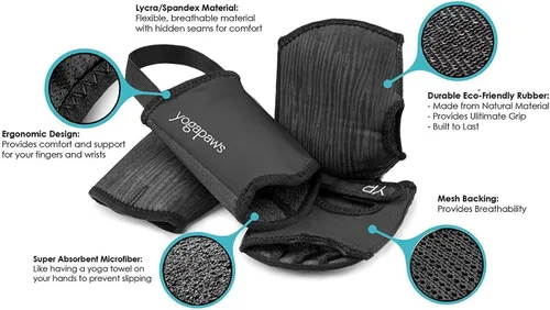 Miniatura 2 de YogaPaws SkinThin - Guantes de yoga antideslizantes y calcetines de yoga para mujeres y hombres para yoga caliente, crossfit, ciclismo, para manos