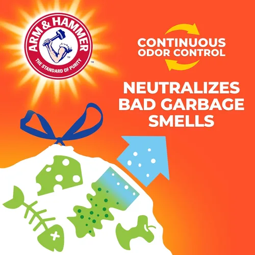 Miniatura 6 de Hefty Bolsas de basura ultra fuertes de 20 galones, bolsas de basura XL altas de 20 galones, cierre de cordón, control continuo de olores, aroma