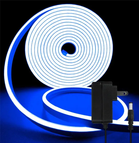Miniatura 10 de Tira de luz LED de neón inteligente IC de 6.56 pies, tira de luz LED con aplicación/control remoto, cambio de color, sincronización de música, tira