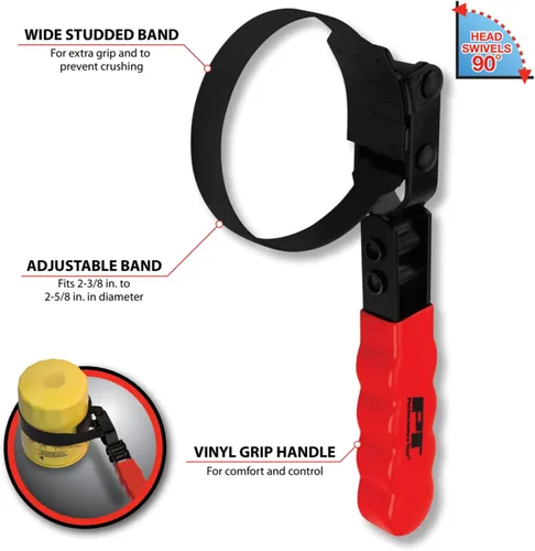 Miniatura 2 de Performance Tool W54044 Llave de filtro giratoria de 2-3/8 pulgadas a 2-5/8 pulgadas