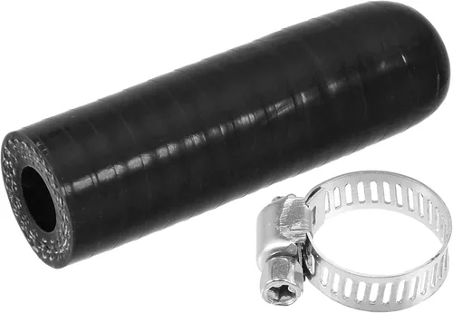 Miniatura 17 de uxcell 1 Unidades 0.236 in ID silicona refrigerante tapa con abrazadera para calentador de refrigerante derivación vacío puerto de agua negro
