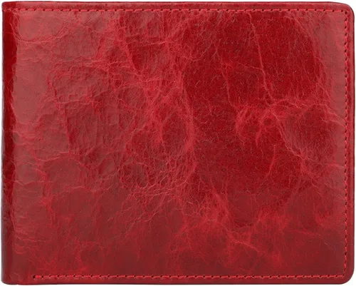 Miniatura 7 de Cartera para hombre-Cuero Genuino RFID Bloqueo Billetera Bifold Elegante Con Ventana 2 ID
