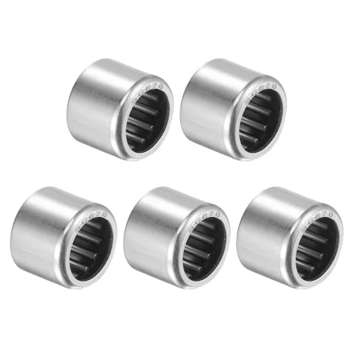 Miniatura 24 de uxcell SCE68 Rodamientos de agujas 3/8-pulgadas de diámetro 9/16-pulgadas de diámetro exterior 1/2-pulgada de ancho Acero cromado Extremo abierto 5