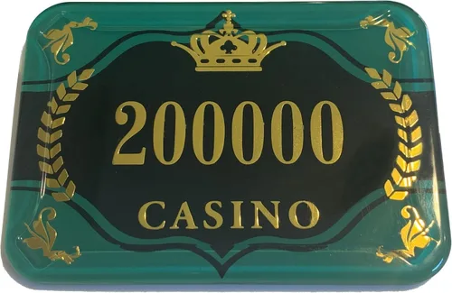 Miniatura 3 de Fichas de póquer rectangulares denominadas acrílicas Jetons - 5 piezas (1,000,000 morado)