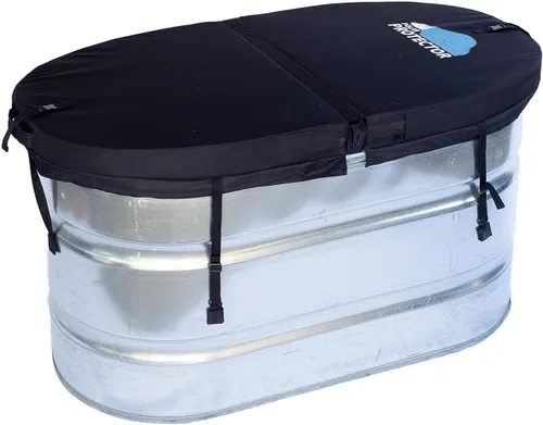 Miniatura 8 de Polar Protector - Cubierta de tanque de agua helada, terapia de agua helada, agua fría, se adapta a 2 x 2 x 6 tanques galvanizados de 170 galones