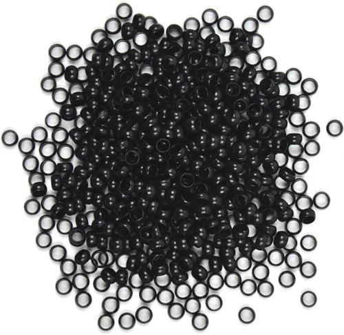 Miniatura 7 de Nano cuentas de cobre de 0.098 pulgadas para extensiones de cabello, cuentas de micro enlaces, extensiones de cabello nano anillo