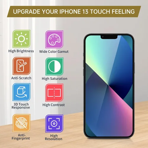 Miniatura 5 de Para iPhone 13 Reemplazo de pantalla con altavoz de oído Sensor de luz ambiental 3D táctil LCD digitalizador 6.1 "Sensor de proximidad Montaje