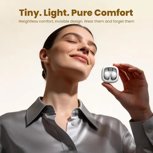 Miniatura 5 de Auriculares Mini Invisibles para Dormir para Personas que Duermen de Lado, Canales de Oídos Pequeños para Mujeres, Inalámbricos Bluetooth de Perfil