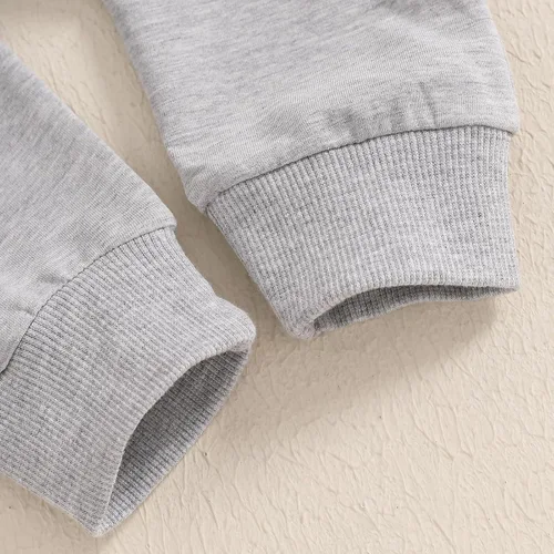 Miniatura 27 de Adobabirl Conjunto de sudadera y pantalones de Halloween para bebé, sudadera y pantalones con parche de calabaza para Halloween, otoño, ropa de bebé