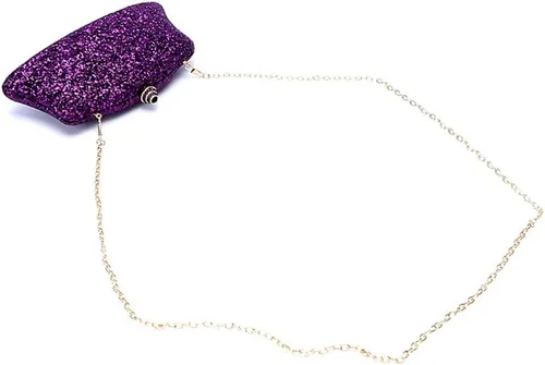 Miniatura 5 de Bolso de noche con purpurina para mujer, bolso de mano con lentejuelas, para cóctel, baile de graduación, fiesta, bolso de mano brillante