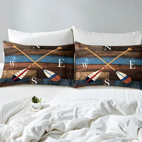 Miniatura 7 de Erosebridal Juego de ropa de cama con diseño de Feliz Navidad, adorable funda de edredón de muñeco de nieve tamaño individual para niños y niñas