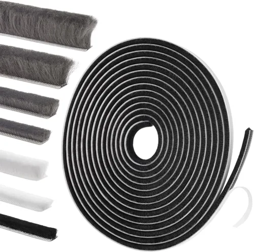 Miniatura 12 de Sello autoadhesivo para puertas y ventanas: relleno aislante insonorizante para marcos correderos, exteriores, frontales y jambas, 0.2 pulgadas x