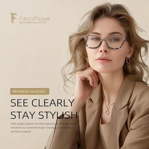 Miniatura 2 de Cateye Reading Glasses for Women - Mocha Muse Tortuga de cacao