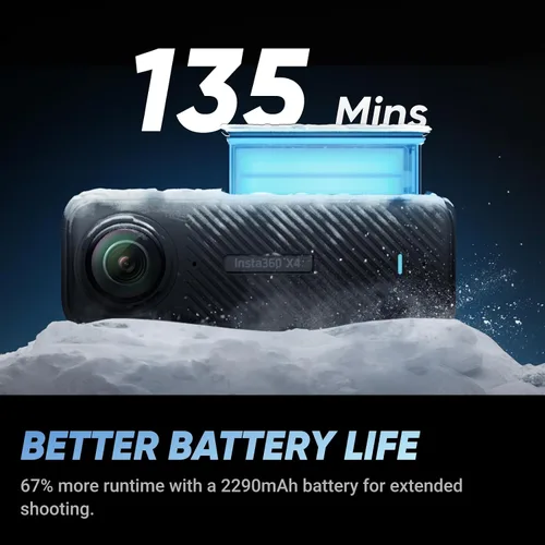 Miniatura 6 de Insta360 X4 Kit de Construcción - Cámara de construcción 360°, video HDR 360 de 8K30fps, foto de 72MP, lapsos de tiempo de 11K, compatible