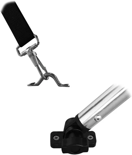 Miniatura 7 de MSC - Toldo superior de barco de 3 y 4 arcos, poliéster teñido en solución 600D, incluye 2 postes de soporte y 4 correas ajustables