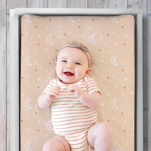 Miniatura 3 de The Peanutshell Juego de 3 fundas para cambiador de bebé niña o niño, funda ultra suave, se adapta a almohadillas estándar para cambiadores, sábanas
