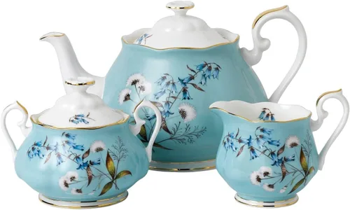 Miniatura 11 de Royal Albert 100 años 1990 - Juego de 3 piezas (taza de té, platillo y plato de 8")