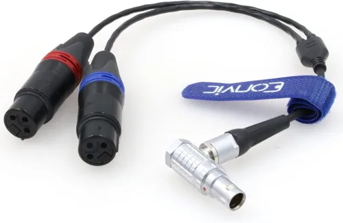 Miniatura 5 de Cable de salida de entrada de audio XLR Atomos de 10 pines a 2x3 pines para grabador de monitor Shogun (ángulo recto 10pin)