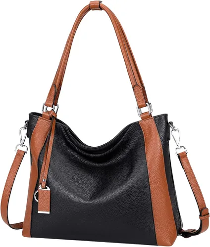 Miniatura 2 de Over Earth Bolsos de cuero suave para mujer, bolso de hombro tipo hobo grande