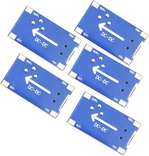 Miniatura 6 de DEVMO 5 unids DC-DC Regulador de voltaje Step-Up Boost Convertidor Placa de fuente de alimentación 2V-24V a 5V-28V 2A para MT3608 con Micro USB