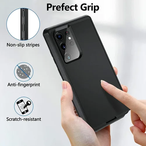 Miniatura 3 de Funda para Galaxy S22 Ultra Defender, diseño de camuflaje, funda híbrida a prueba de golpes, diseño de doble capa, cubierta dura diseñada