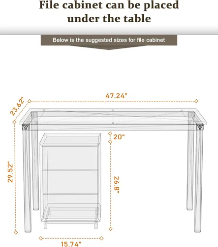 Miniatura 3 de Escritorio Teraves para computadora o mesa de comedor