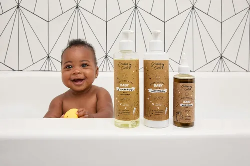 Miniatura 6 de Cristina's Curls Set de champú y acondicionador para bebés: limpieza suave y desenredante suave