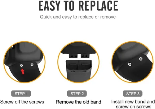 Miniatura 5 de Compatible con la correa Garmin Forerunner 35, bandas de repuesto de silicona Solf para reloj Garmin Forerunner 35