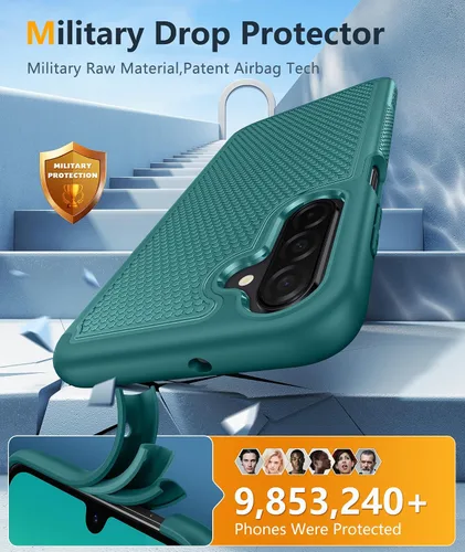 Miniatura 321 de FNTCASE Funda para iPhone 17 Pro: Fundas delgadas translúcidas de color azul claro compatibles con MagSafe, protección completa de la cámara
