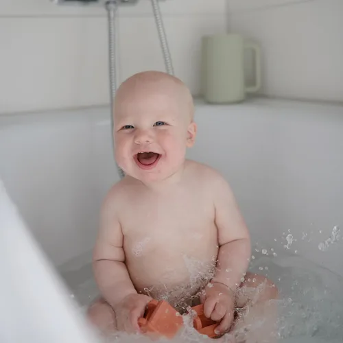 Miniatura 4 de mushie Vehículos Juguetes de baño para niños pequeños 100% silicona de grado alimenticio Libre de moho, paquete de 4