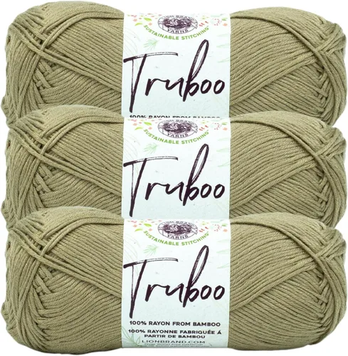 Miniatura 19 de (1 Madeja) Lion Brand Yarn Truboo Yarn, Aguamarina