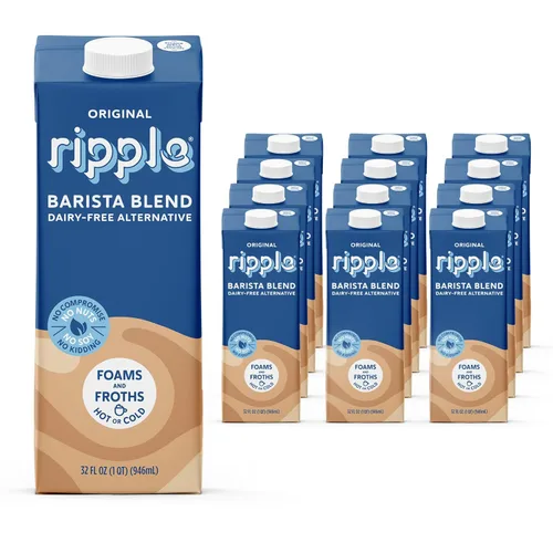Miniatura 9 de Ripple Leche no láctea, original, leche vegana con proteína de guisante de 0.28 oz, cartones de porción individual estables para llevar, sin OMG, a