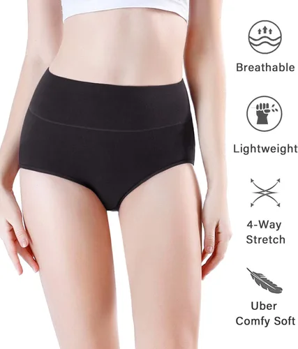 Miniatura 2 de wirarpa - Pantaletas ropa interior modal de bambú ultra suave cintura alta para mujer multipack