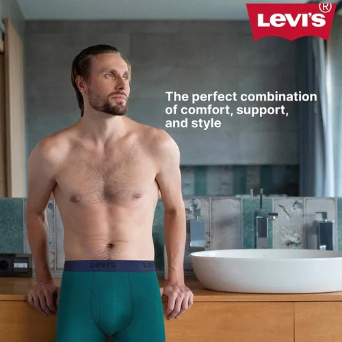 Miniatura 4 de Levi's Mens Boxer Briefs Breathable Stretch Underwear 4 Pack